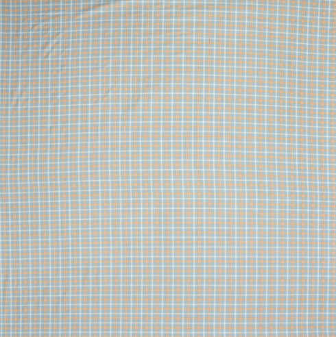 Bright King Size Bedsheet with Pillow Covers Blue Check